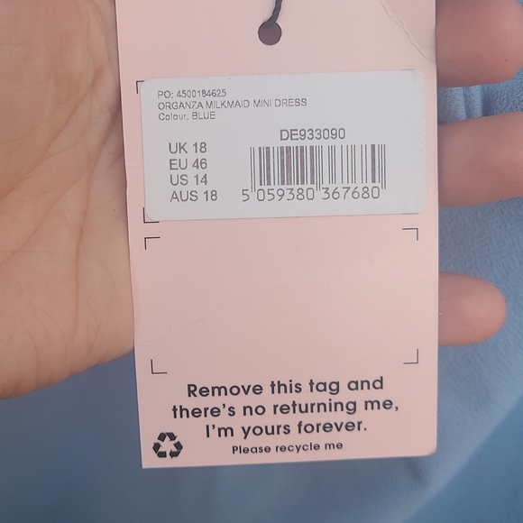 NWT Missguided organza milkmaid mini dress - Picture 6 of 9